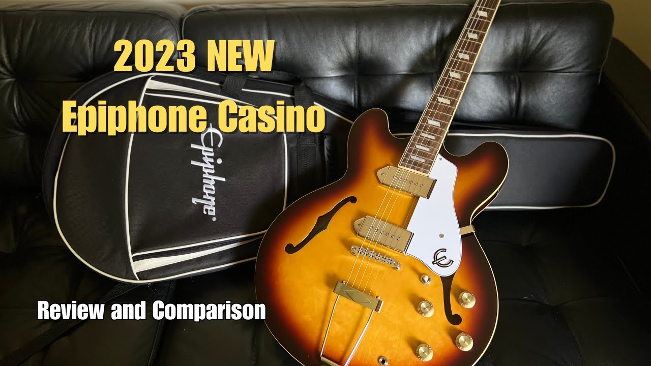 Обзор/сравнение Epiphone Casino Vintage Sunburst 2023!
