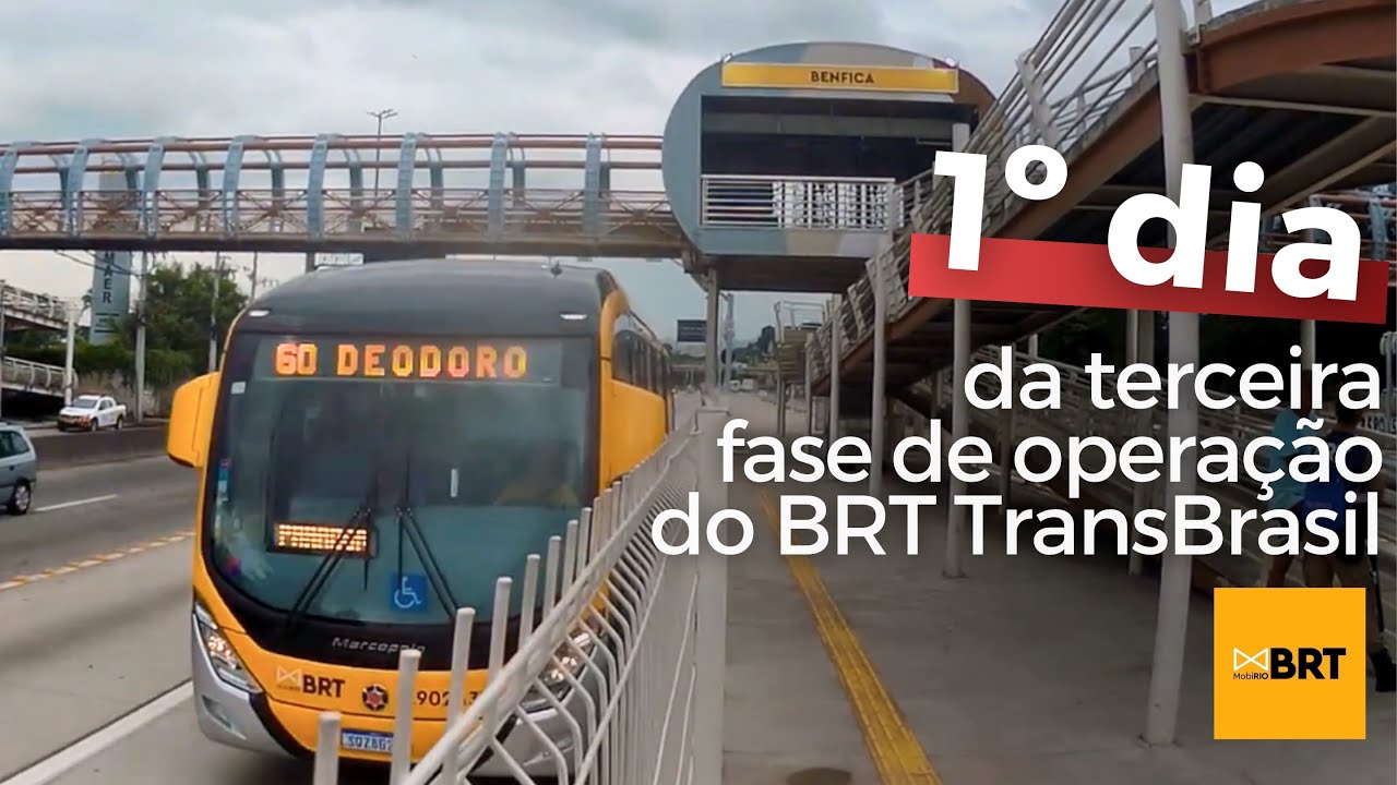 Conferindo o 1º dia da terceira fase de operação do BRT Transbrasil