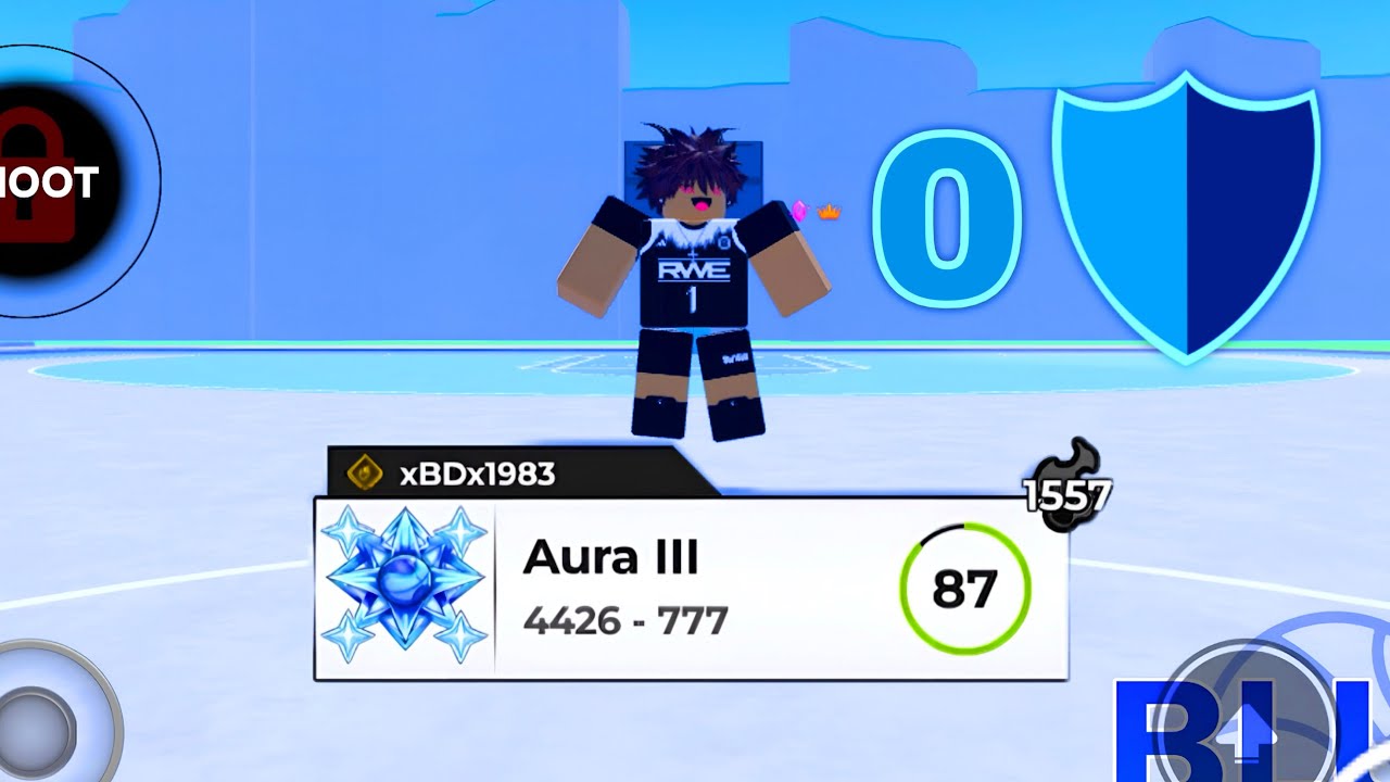 Taking an Aura 3s 1500 streak… (Mobile Hoopz gameplay)
