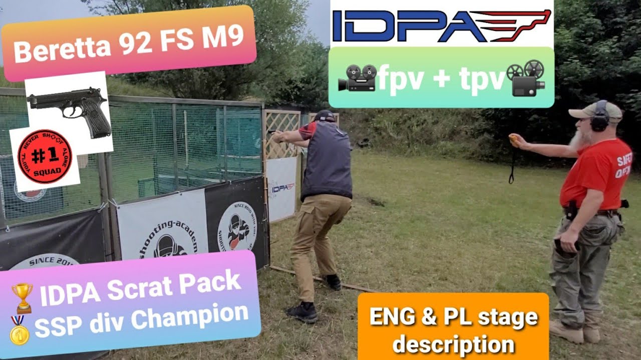 IDPA SCRAT PACK 🥇SSP div Champion Beretta 92 FS M9