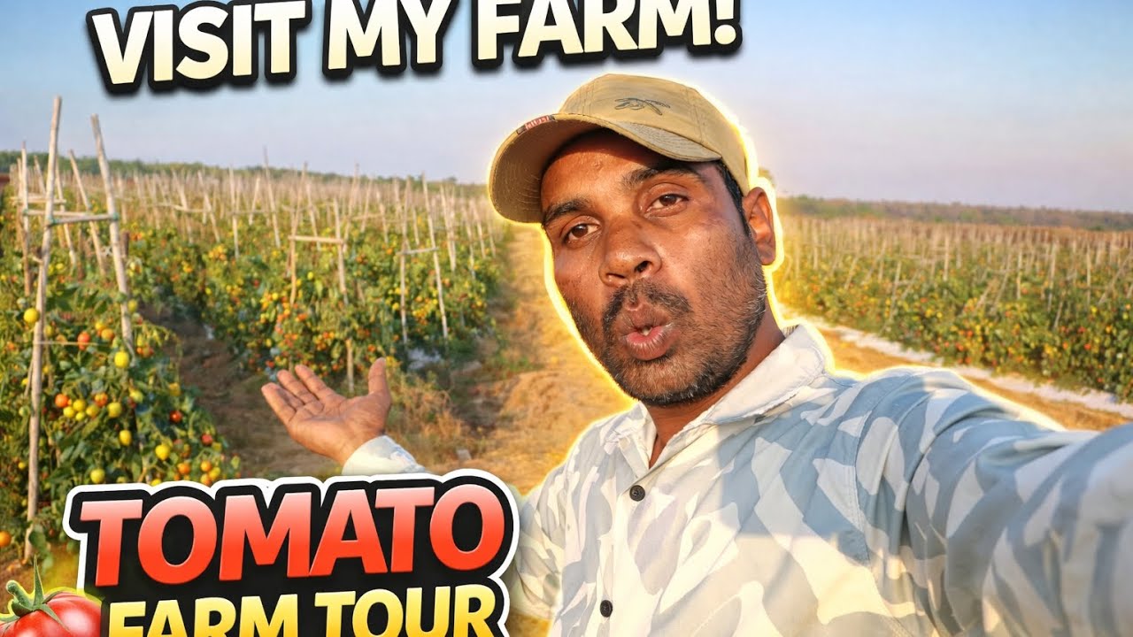 🔥 Tomato Farm Tour | Real Village Farming Life | Farm Visit Vlog 🍅