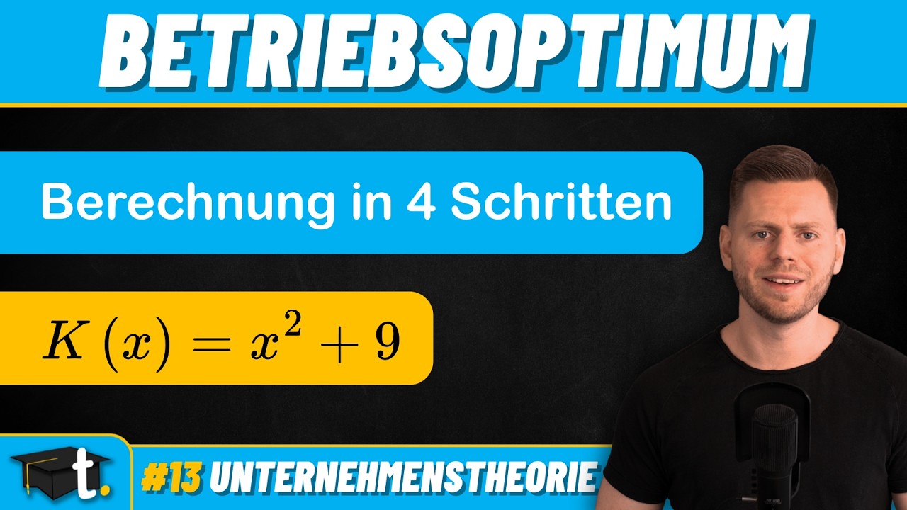 Betriebsoptimum berechnen: Schritt für Schritt erklärt 