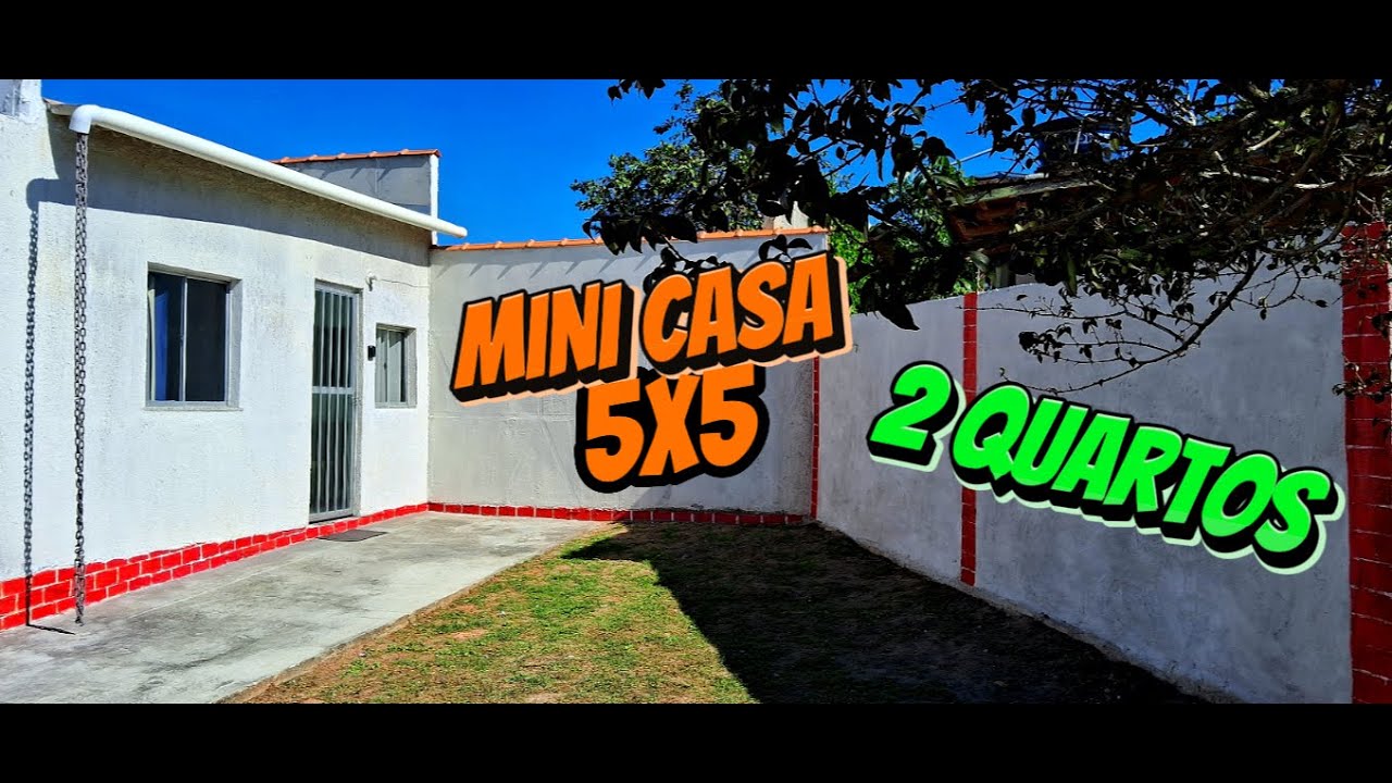 Mini Casa 5x5 com 2 Quartos| Little House 5x5 with 2 Bedroom| Pequena Casa