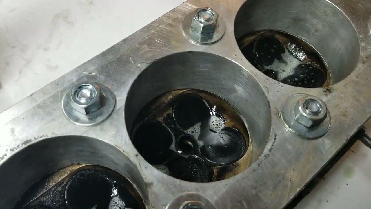 Pressure testing a 4 cylinder block and head.
