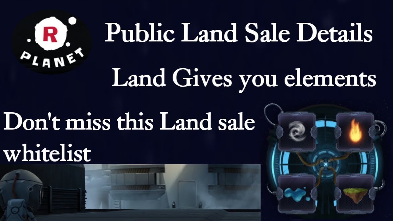 Rplanet Public NFT Land Sale🔥| passive earning from lands | GmAdvice
