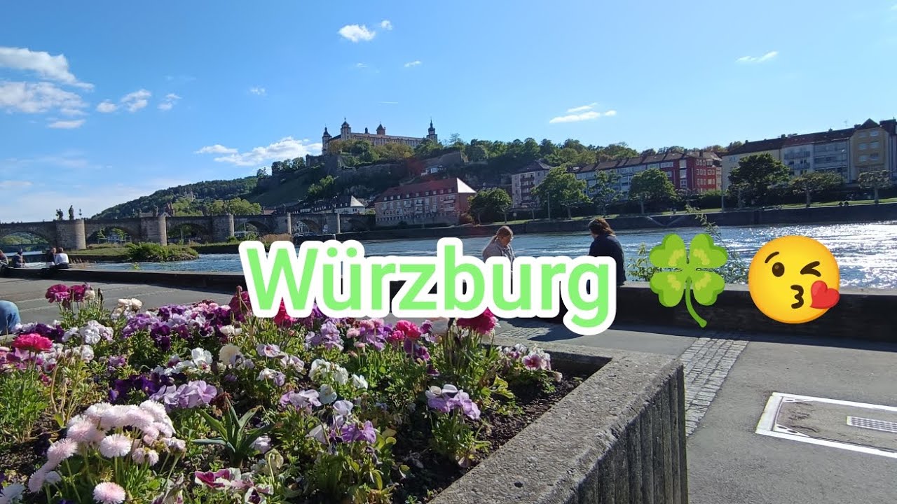 Würzburg am Main, Alte Mainbrücke und Promenade