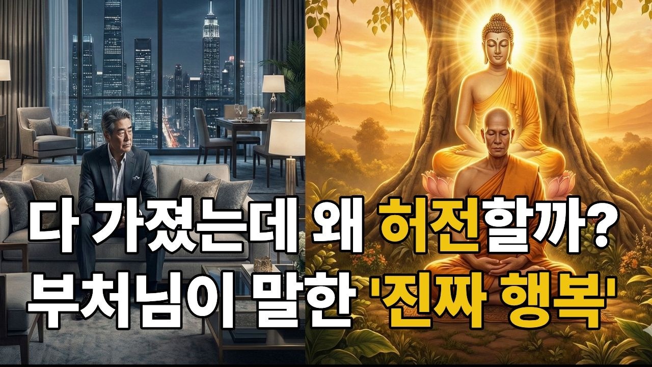 부와 명예가 있어도 왜 허전할까? 부처님이 말한 행복의 기준ㅣ행복ㅣ부처님가르침 ㅣ불교철학ㅣ마음공부