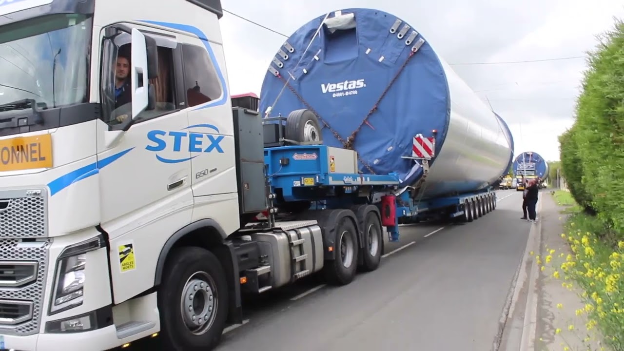 Somme : un vrai casse-tête pour les convois exceptionnels éoliens à Montdidier