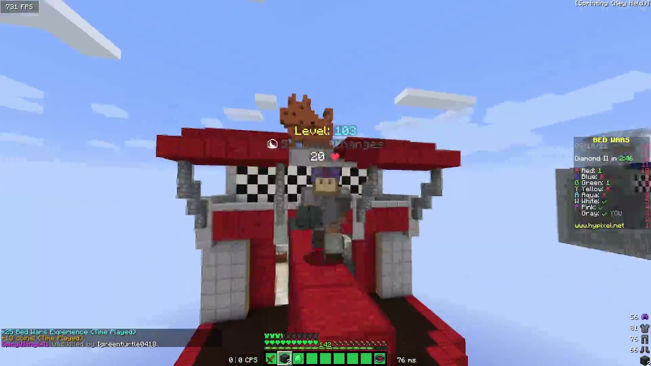 Bedwars but I only win and fall