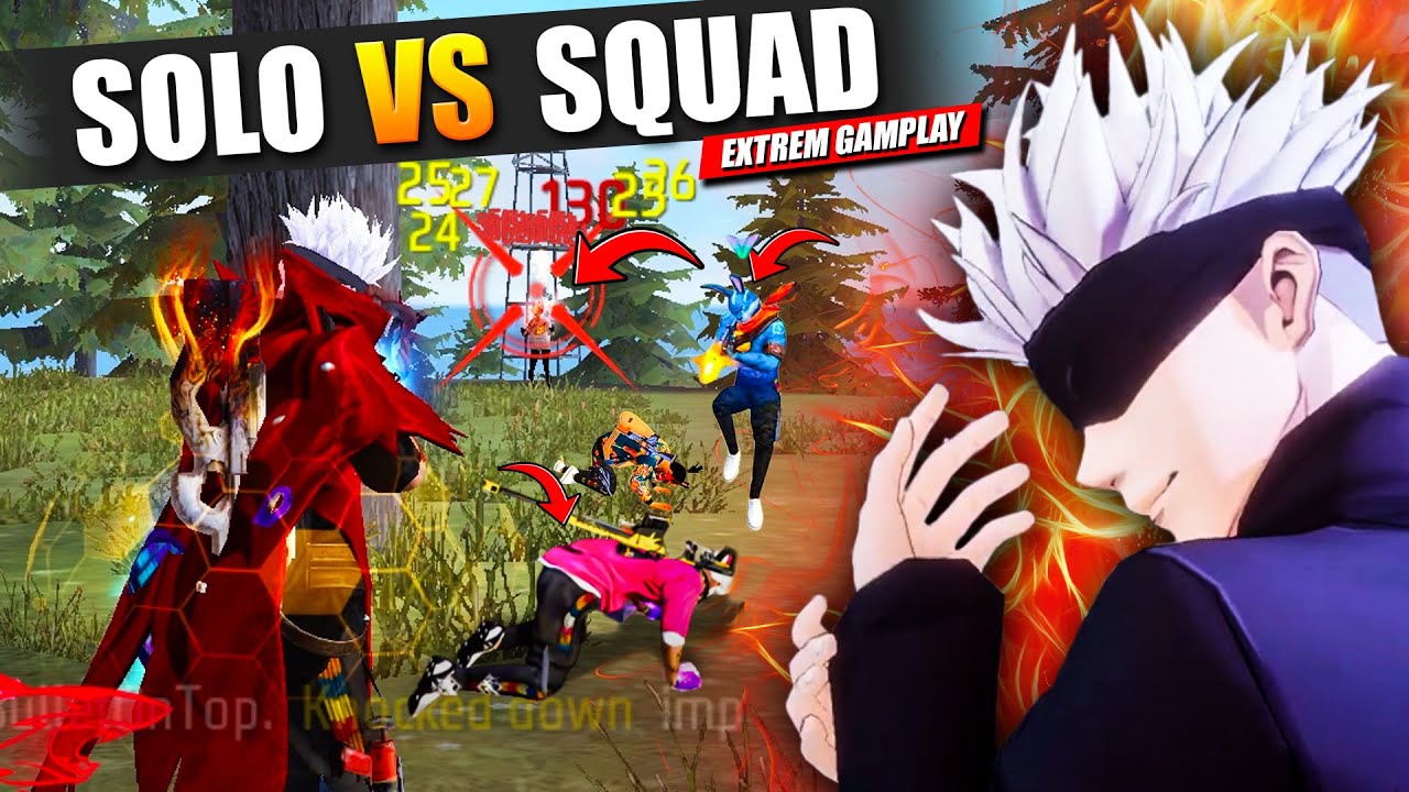 20 Kills 💪 P90 + SCAR 🔥99% Headshot ⚡ | Solo Vs Squad Full Gameplay | Free Fire