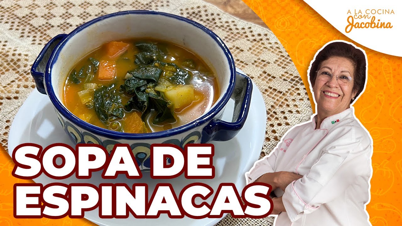 Sopa de Espinacas – Nutritiva, Deliciosa y Llena de Verduras ✅