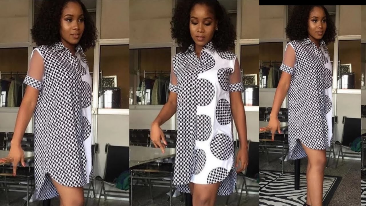 HOW  TO MAKE A SHIRT DRESS | easy shirt dress tutorial