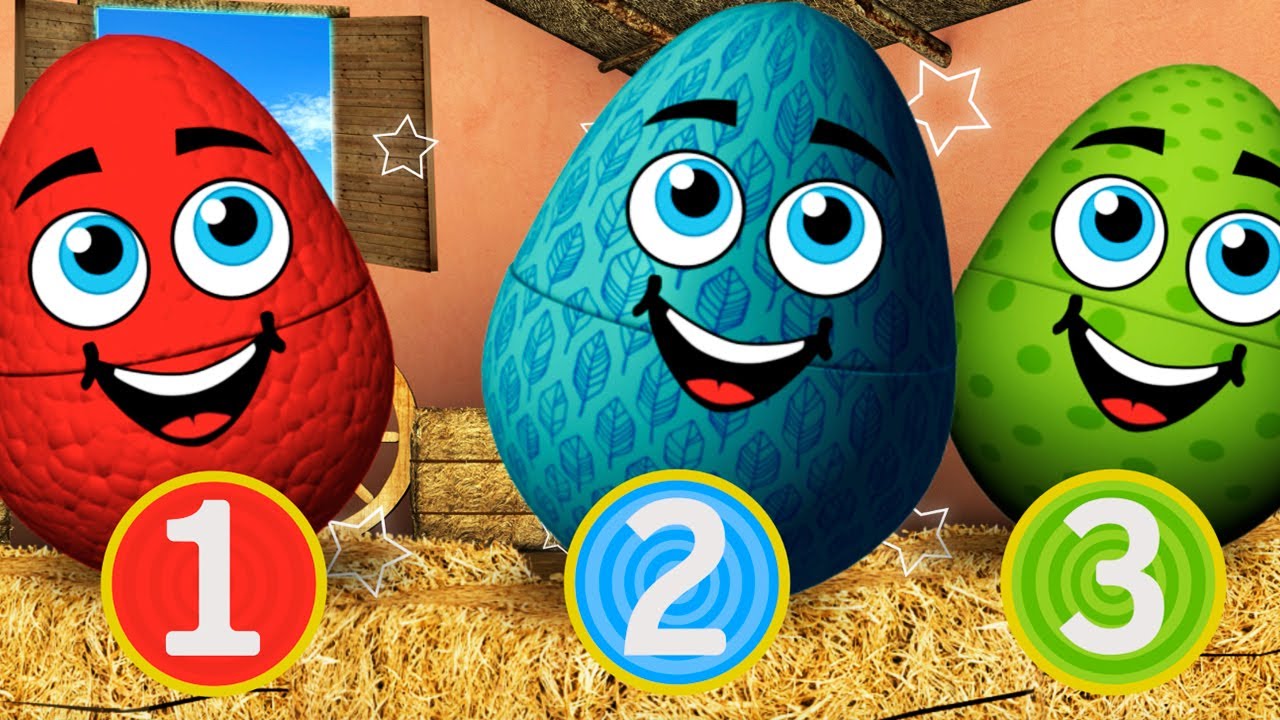 Learn Colors with Surprise Eggs - Zenon the Farmer - Videos for Kids