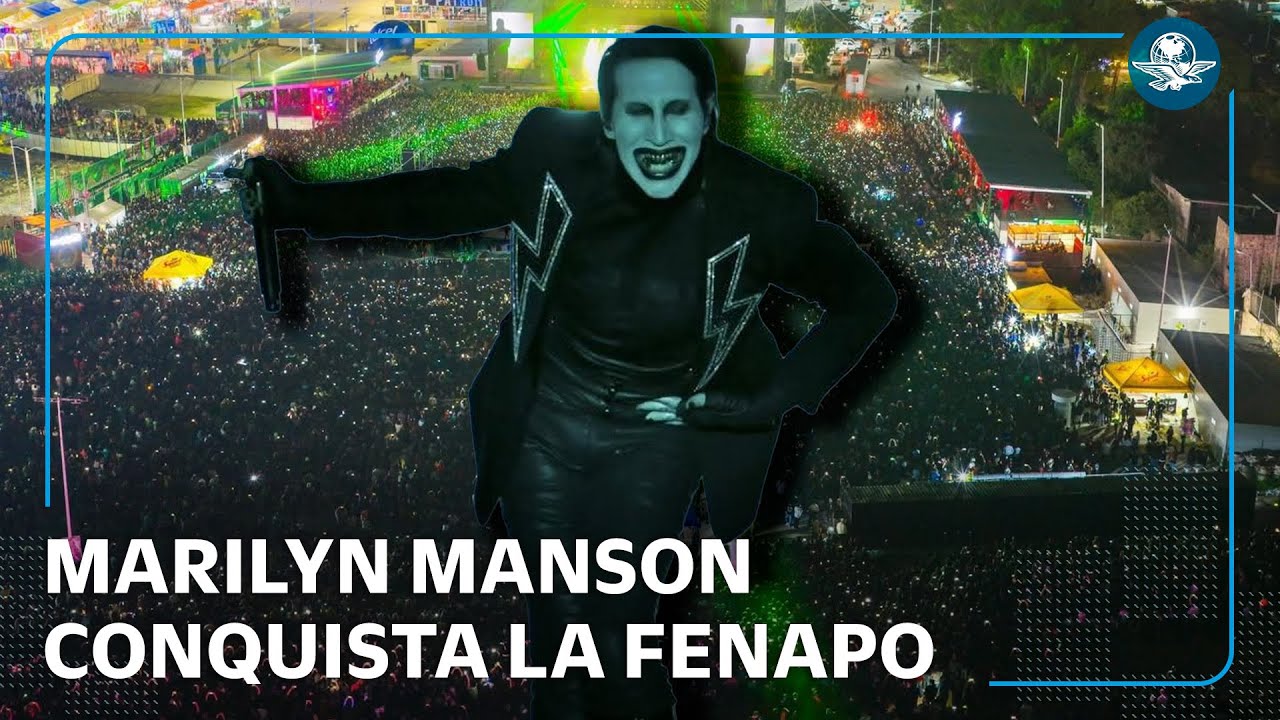 Marilyn Manson llega a San Luis Potosí entre regalos y protestas