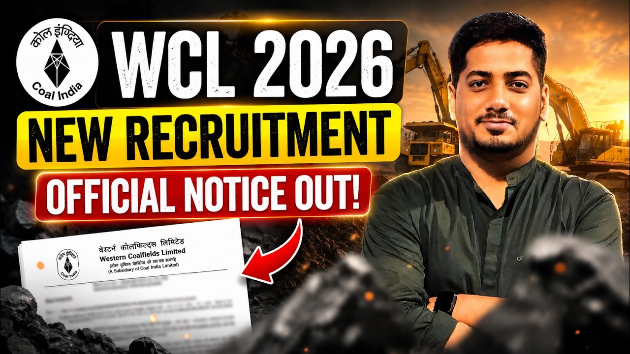 WCL Recruitment 2026 | WCL Assistant Foreman Electrical | WCL Vacancy 2026 #rishabhsir