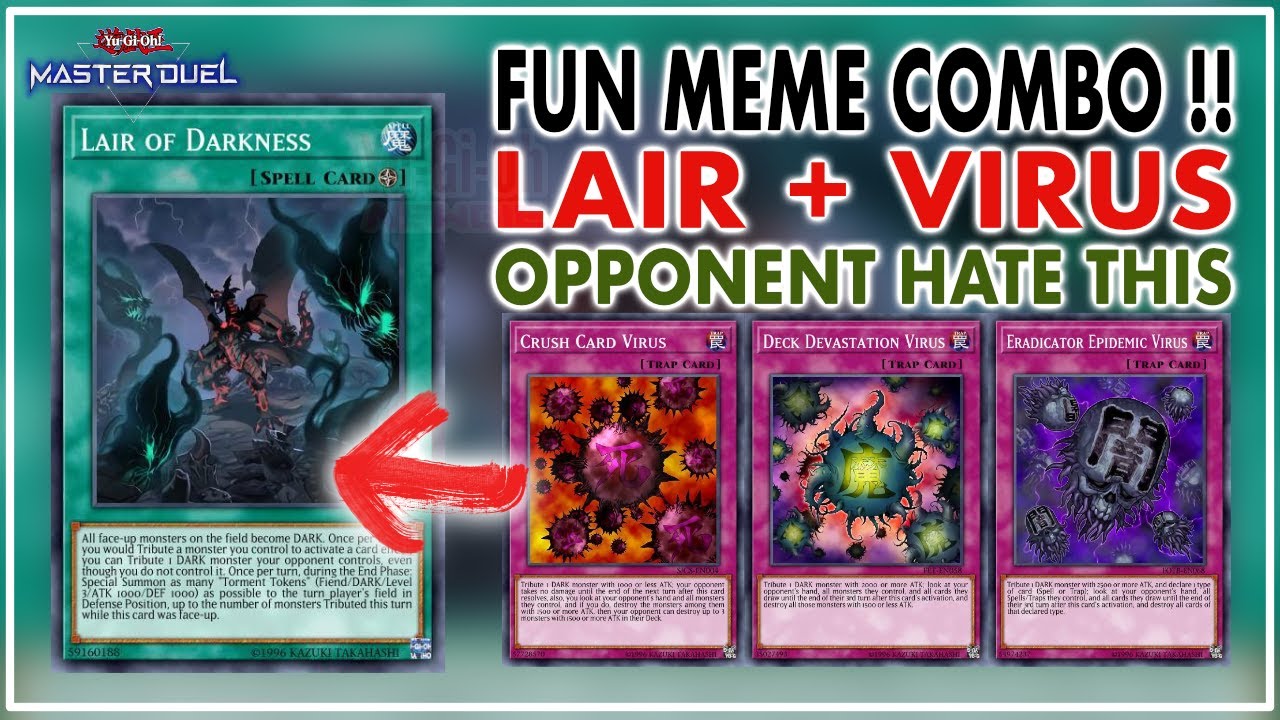 LAIR OF DARKNESS + VIRUS Card | Fun Combo That Make Opponent Rage | Yu-Gi-Oh! Master Duel