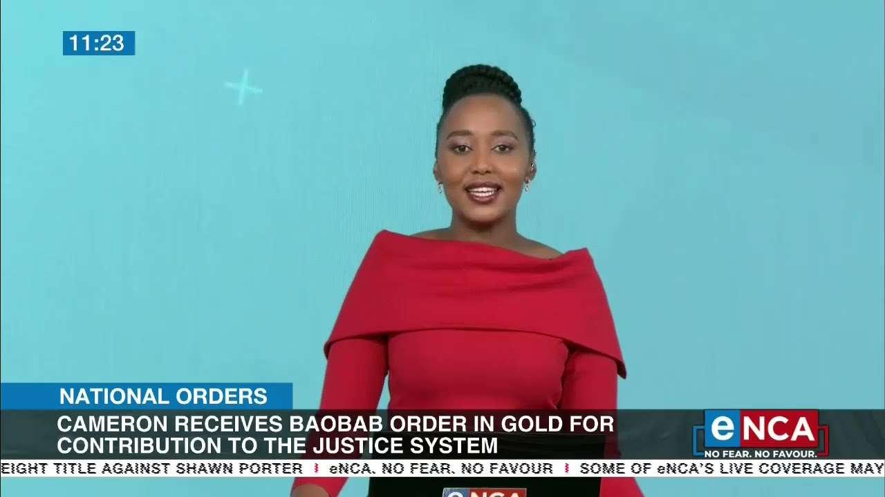 Justice Edwin Cameron given the Order of the Baboab in gold