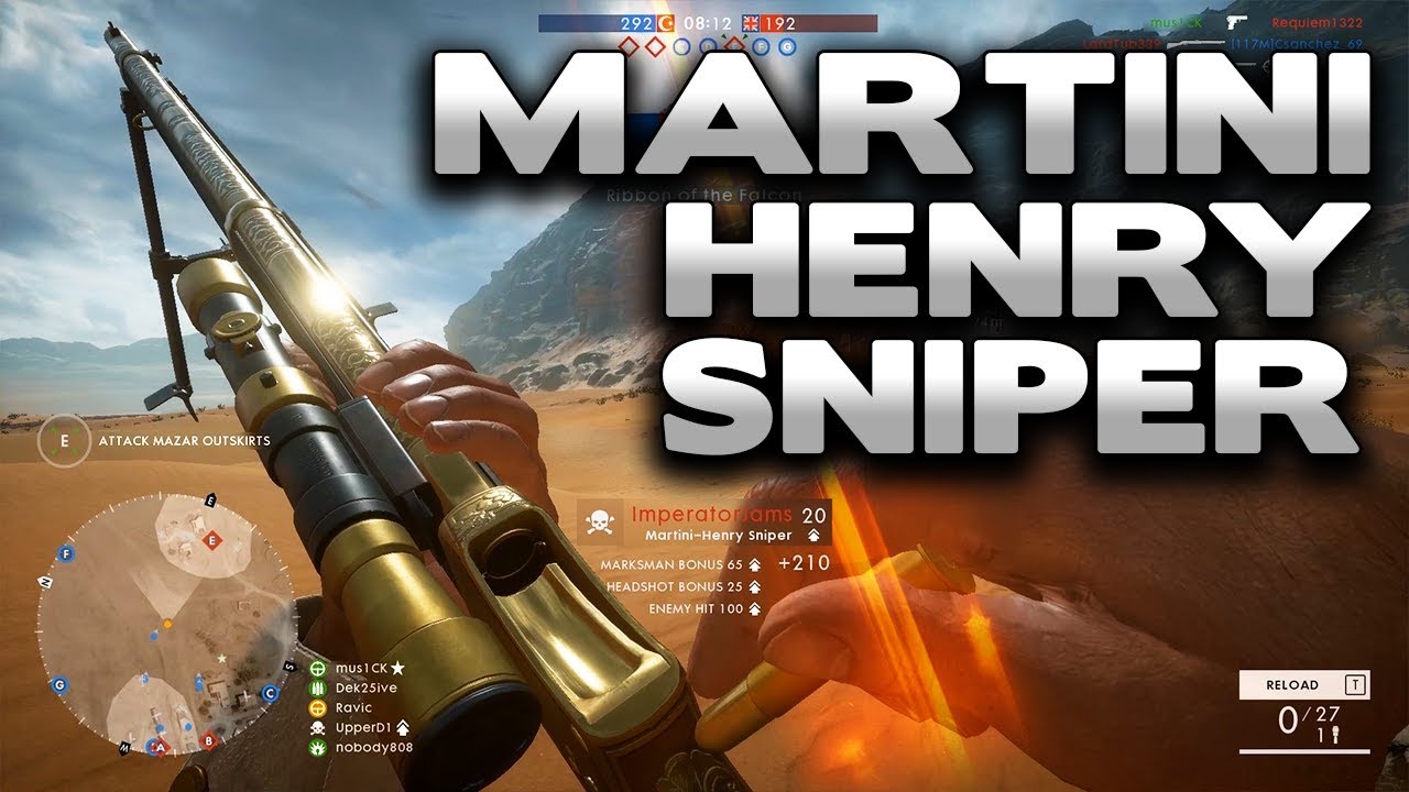 Battlefield 1 Martini Henry Sniper