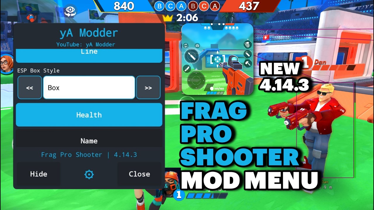 Frag Pro Shooter v4.14.3 Mod Menu ESPs, TeleKill, Unlock All, Auto Kill, No CD and More | yA Modder