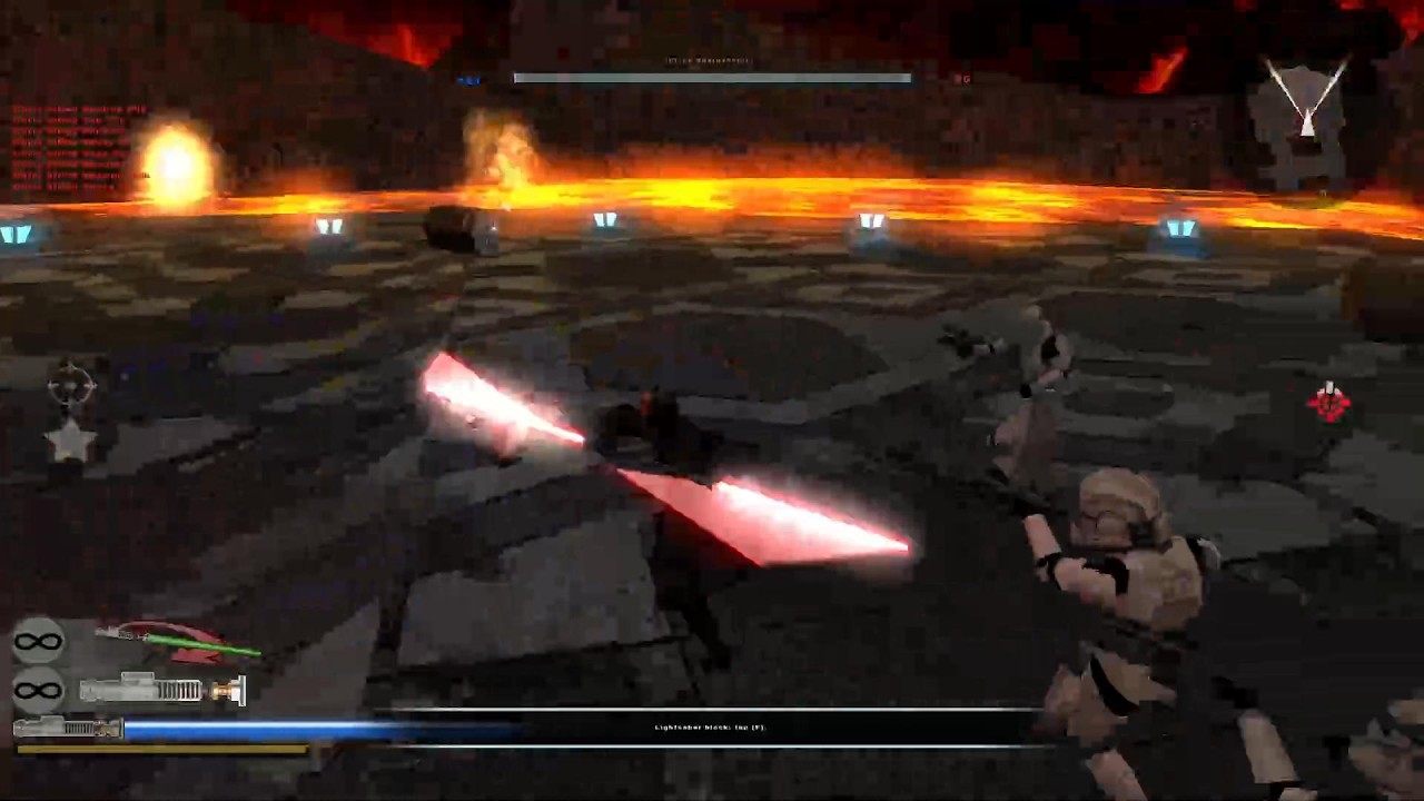 Maul fights at Mustafar!!!