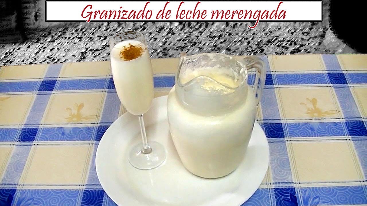 Granizado de leche merengada | Receta de Cocina en Familia