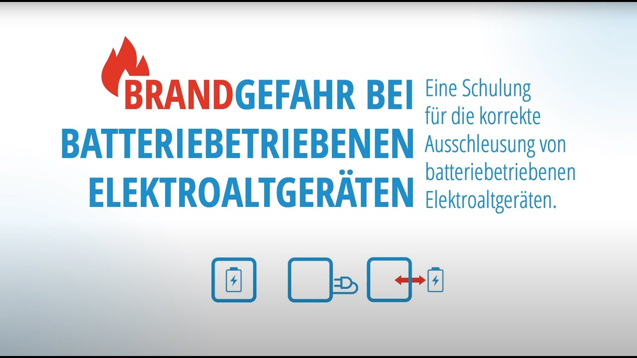 Schulungsvideo - batteriebetriebene Altgeräte
