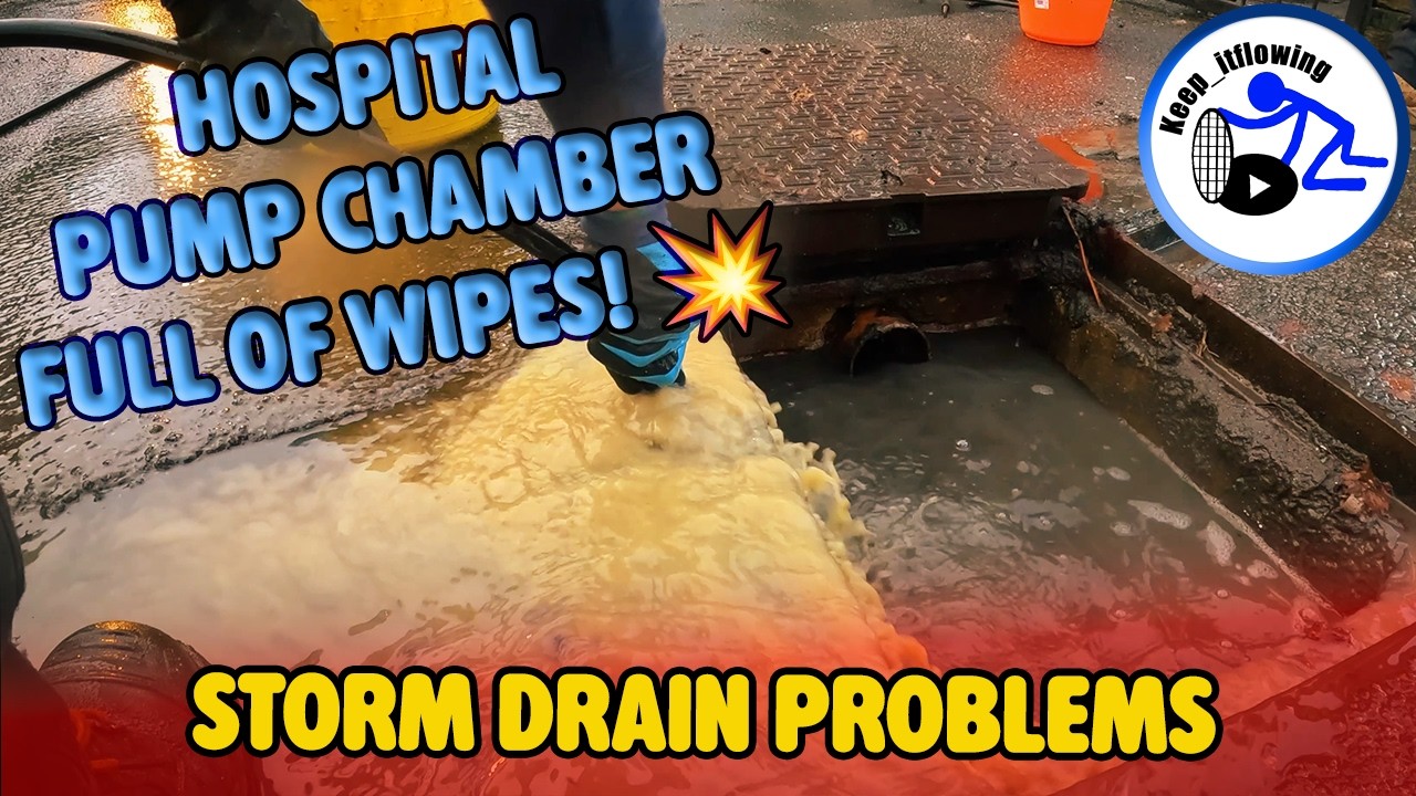 Hospital Pump Chamber Full of Wipes! 💥 Plus Storm Drain Problems