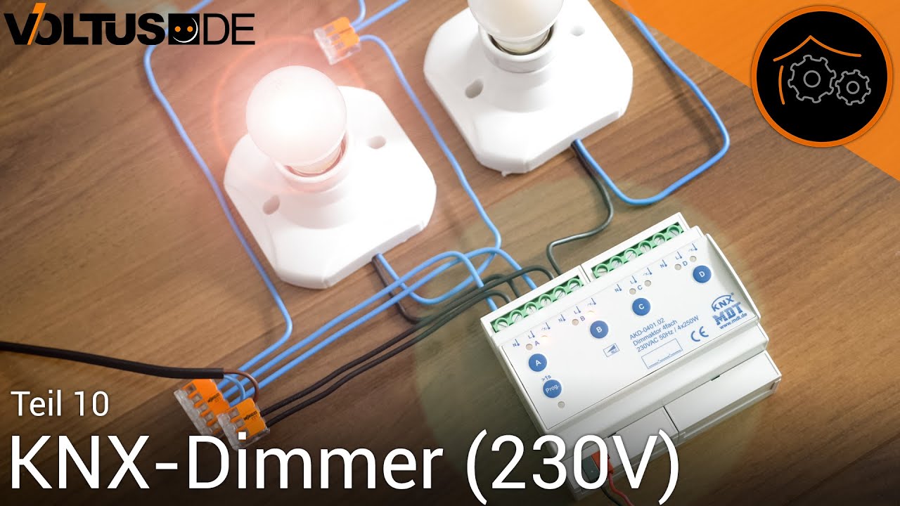KNX - Dimmen (#10): 230V-Leuchtmittel mit dem MDT-Glastaster dimmen