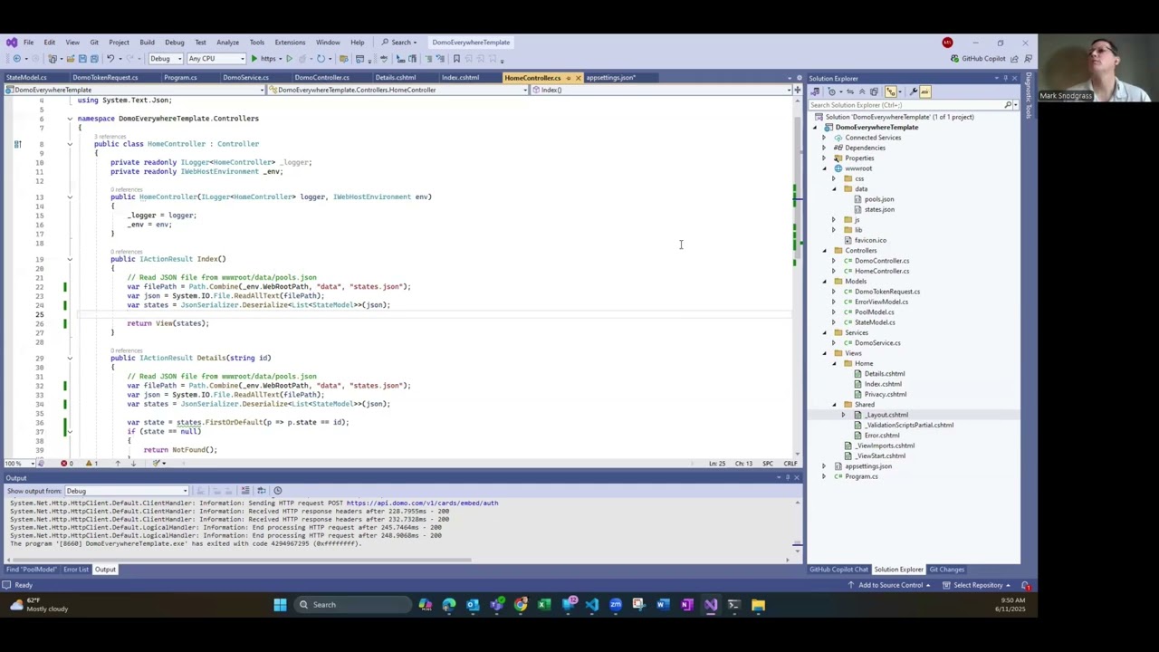 Domo Everywhere with filtering in a .NET web app