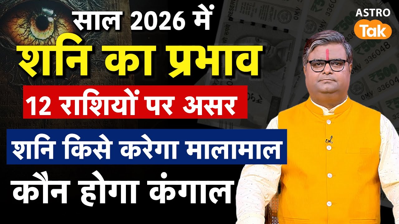 साल 2026 में शनि का प्रभाव, 12 राशियों पर असर, शनि किसे करेगा मालामाल ? कौन होगा कंगाल ? । SJ