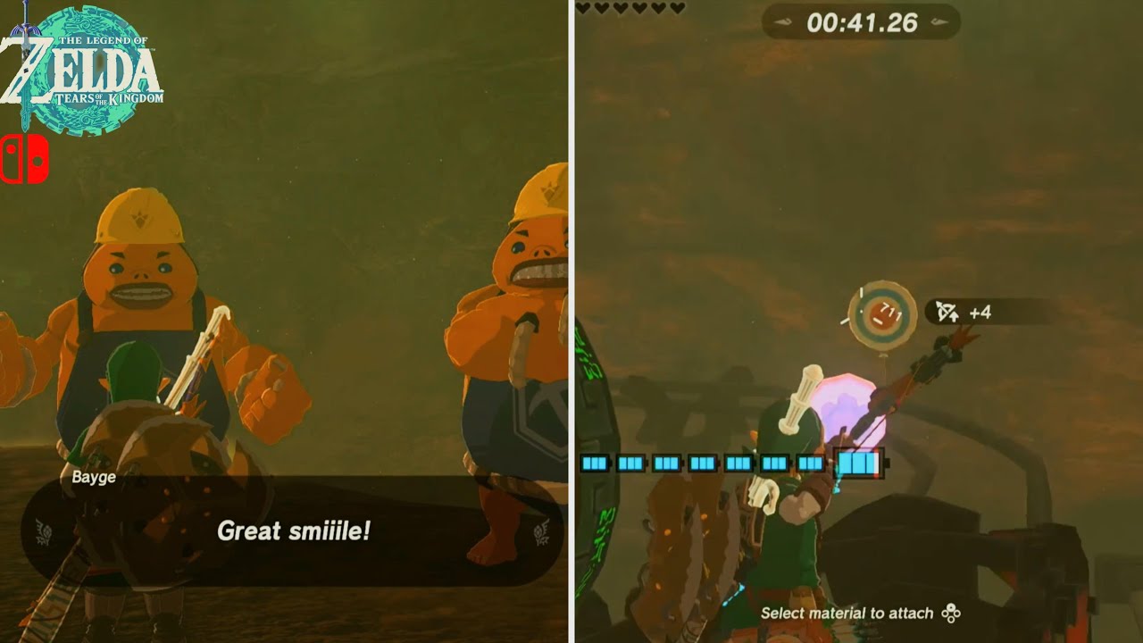 Legend of Zelda TOTK - Side Quests: Mine-Cart Land Open for Business & Win More Item - Southern Mine