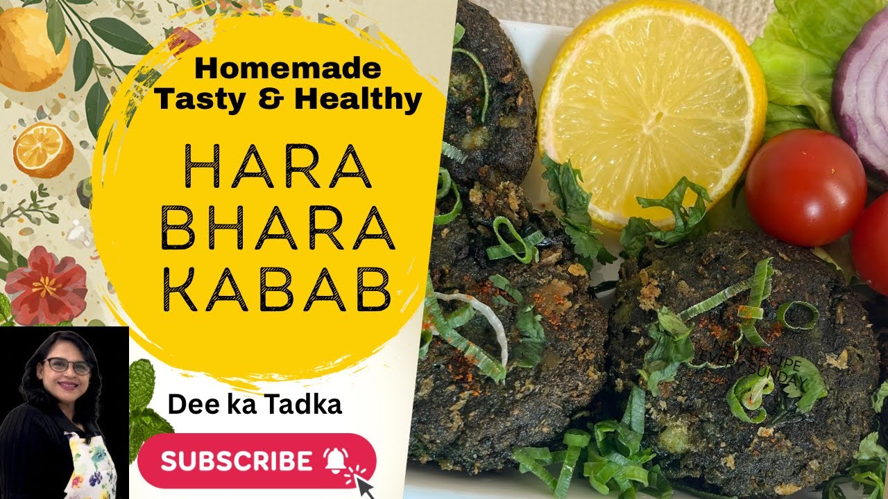 Homemade - Crispy Hara bhara Kabab (Easy Veg Starter) #HaraBharaKabab #VegKabab #VegStarter
