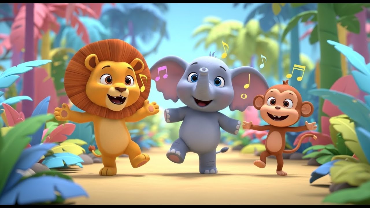 Jungle Animals Dance Parade 🦁🐘🎶 | Fun Baby Song for Toddlers