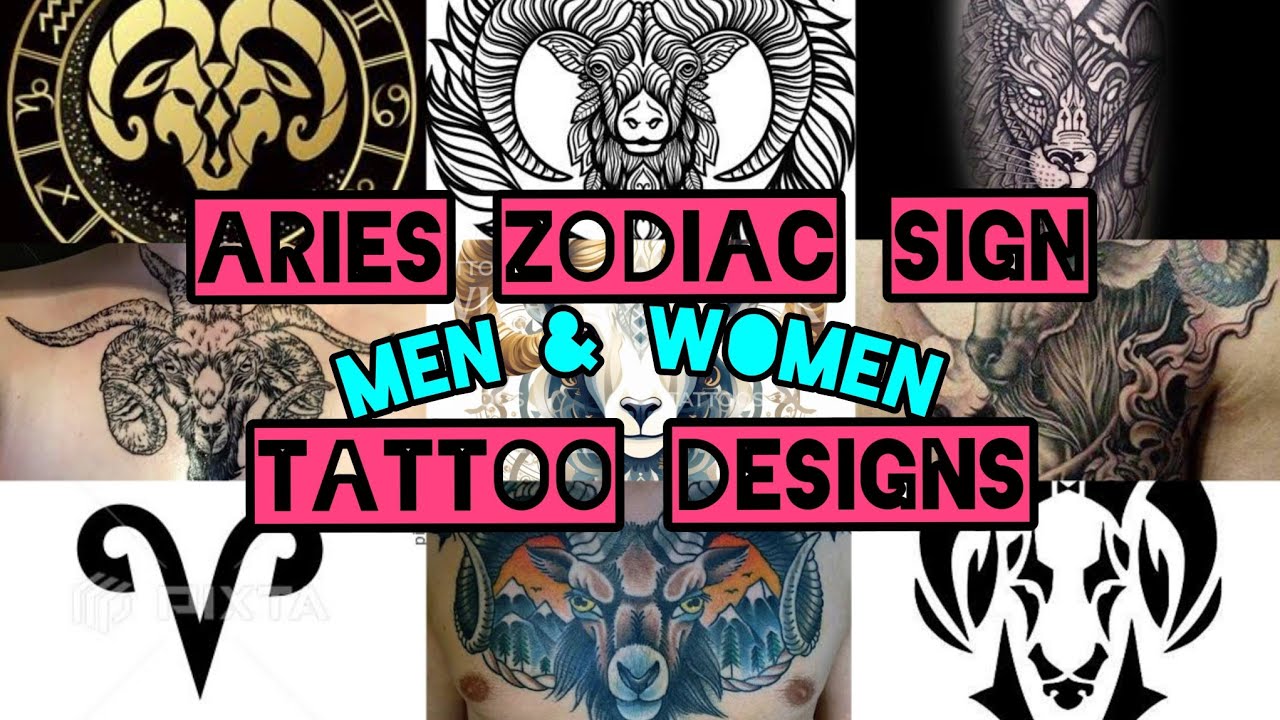 ARIES ZODIAC SIGN TATTOO DESIGNS | ARIES ZODIAC SIGN TATTOO FOR MEN AND WOMEN | ZODIAC SIGN TATTOO