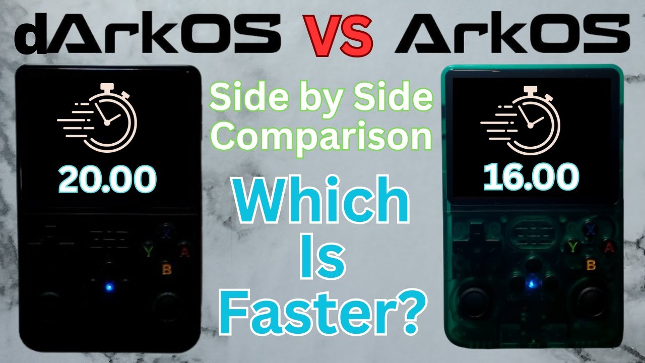 Сравнение dArkOS и ArkOS R36S: скорость и производительность.