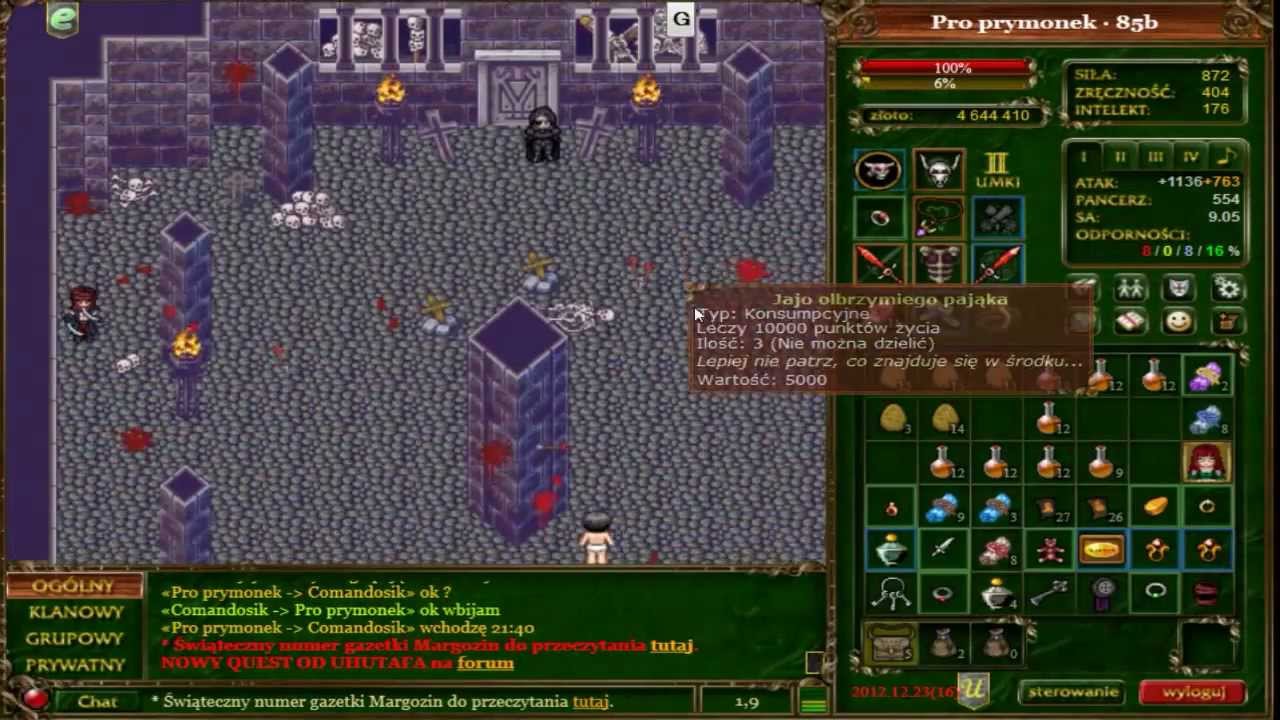 Przygody z Margonem part 86 - Krwawa Łaźnia 85 lvl