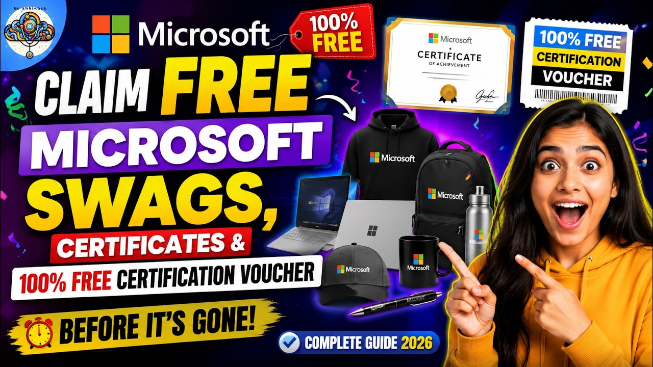 Claim FREE Microsoft Swags, Certificates & 100% FREE Certification Voucher | Complete Guide 2026