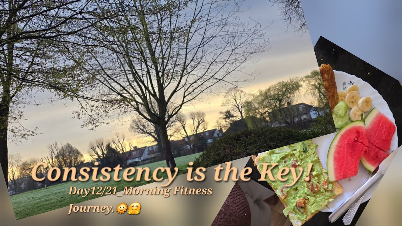Day12/21 _ Morning Fitness Journey! Consistency is the key.Keep going strong ..