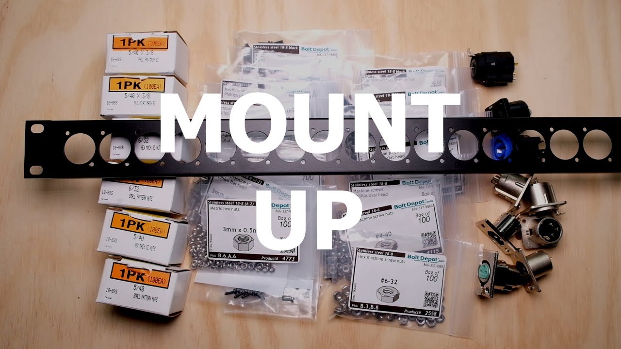 Audio Jack Mounting For Rack Panels