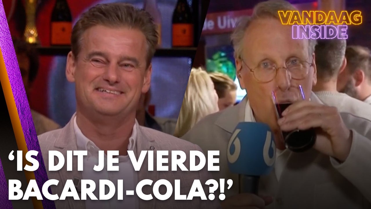 Vandaag Inside-tafel gaat stuk om verslaggever Chris Woerts: 'Is dit je vierde Bacardi-cola?!'