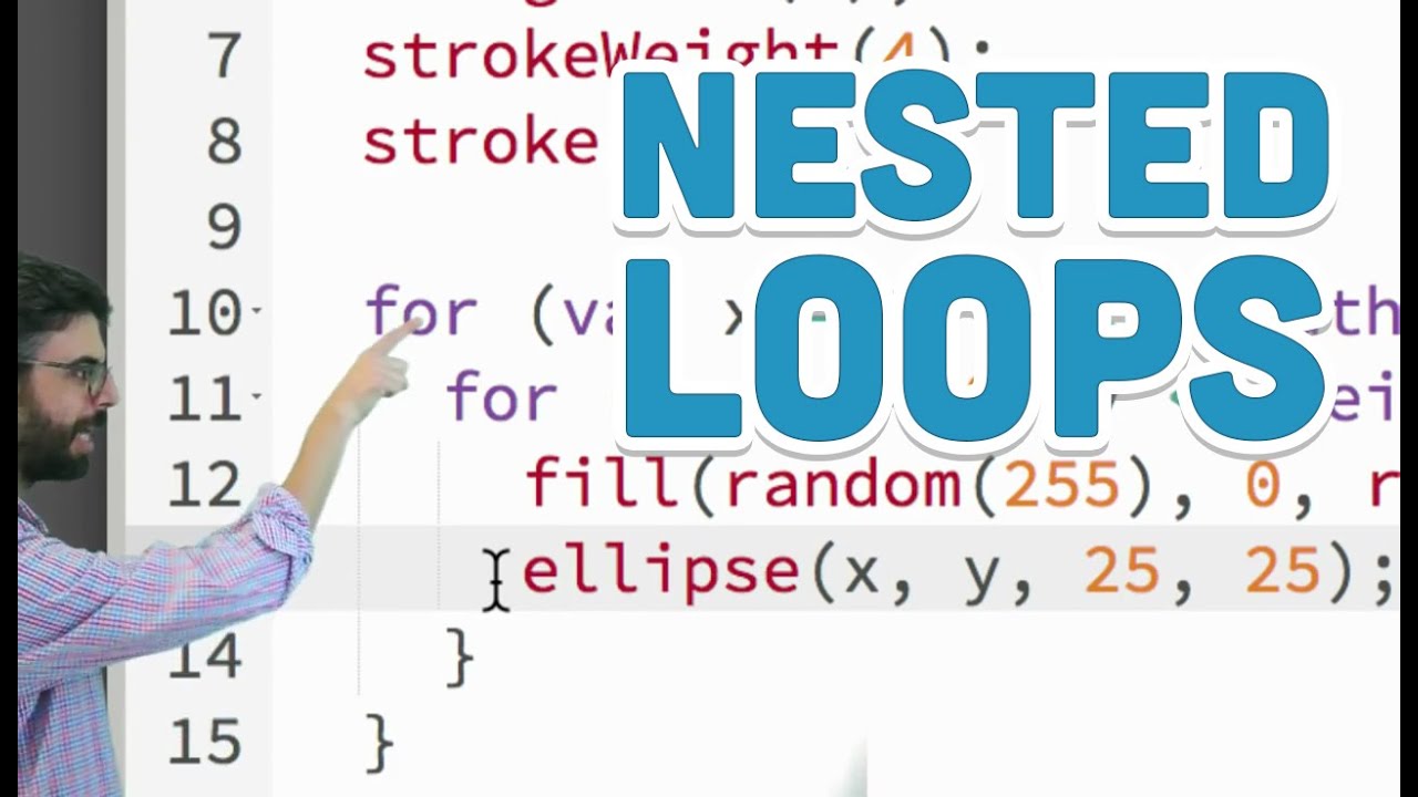 4.2: Nested Loops - p5.js Tutorial
