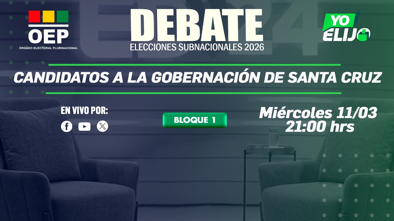 #ED24VIVO SCZ | Debate de candidatos a la Gobernación de Santa Cruz | Bloque 1 🎙️