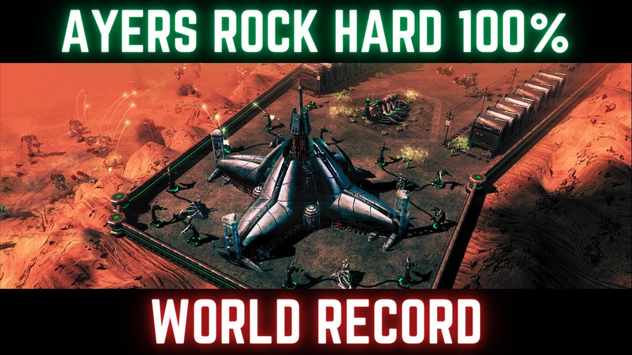 C&C3 Tiberium Wars Ayers Rock [Hard, 100%] Former WORLD RECORD