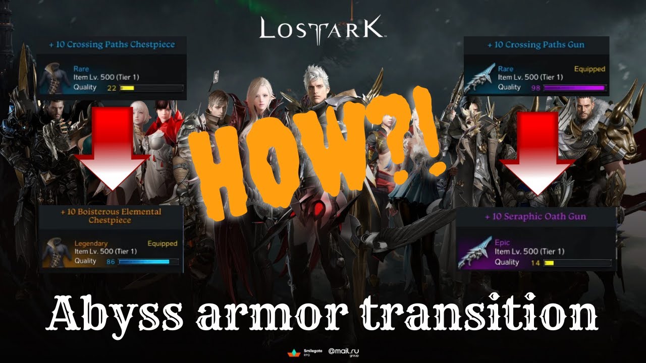 Lost Ark Gear transfer [Rare to Epic] [Rare to Legendary]