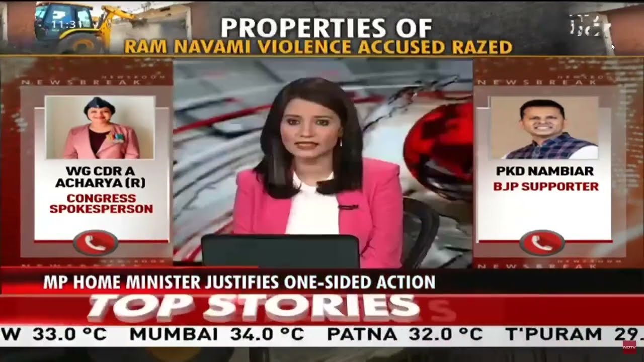 Khargone violence: Bulldozer action by Madhya Pradesh govt, houses of rioters demolished