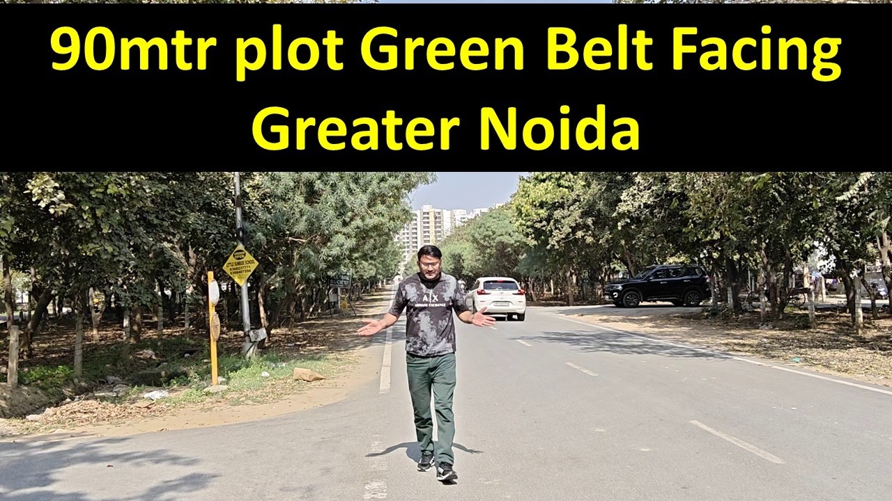 90mtr plot Green Belt Facing Greater Noida 8743932519