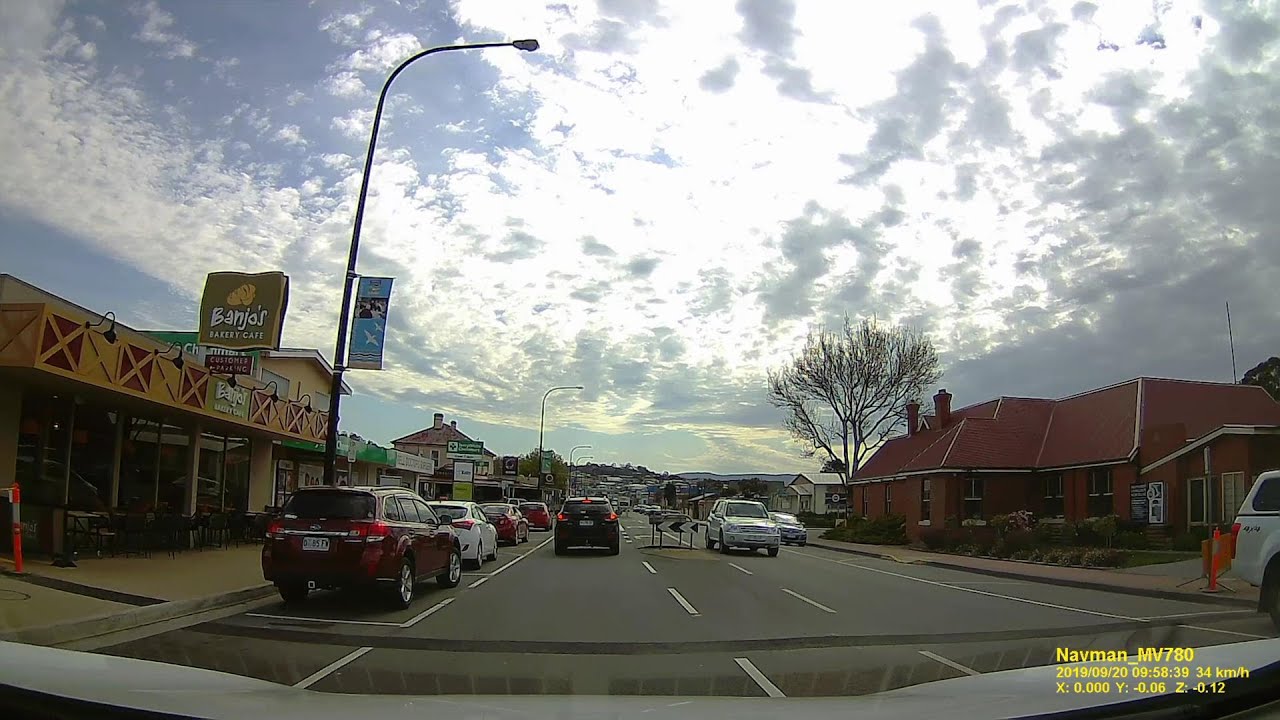 TASMANIA, AUSTRALIA. 4K Driving through the town of SORELL.