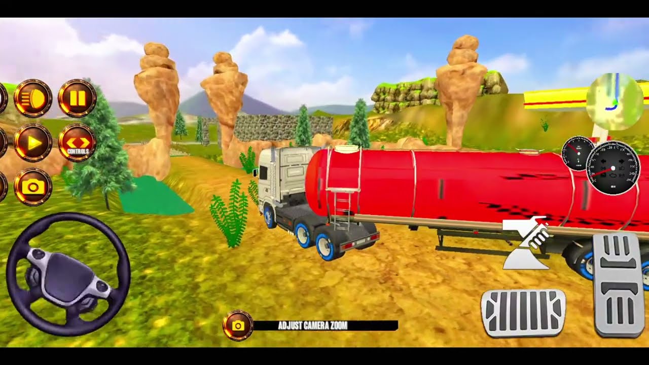 टैंकर ट्रक वाला गेम 🎮🎯{ Tanker Track games }#truck #gaming #gadiwalagame #india 