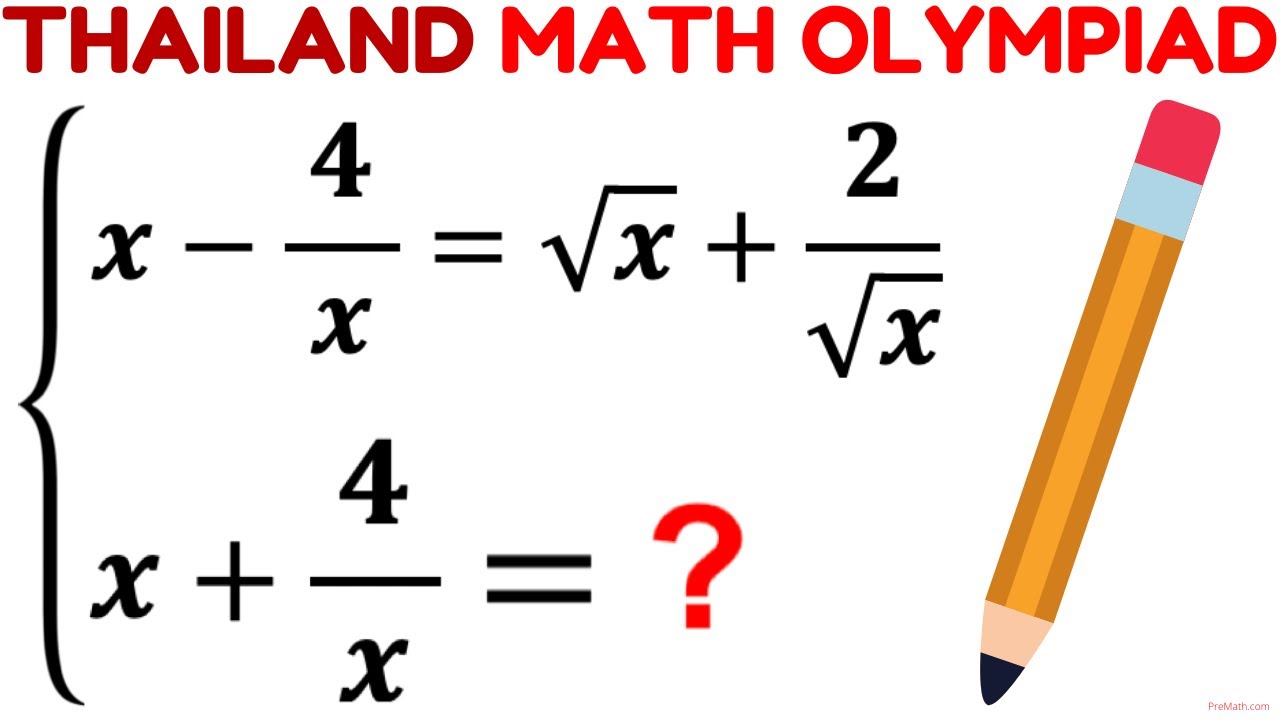 Olympiad Mathematics | Learn to find the value of x+(4/x) | Math Olympiad Preparation