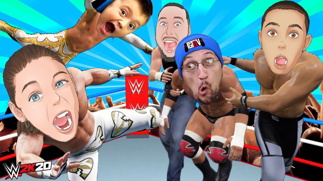 OMG FGTeeV Comes to vs Super Gaming Family on WWE 2K20 and This Happened!